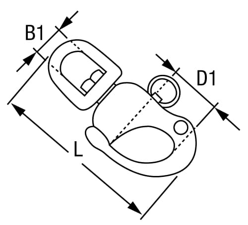 1553*01 Patent-Fallenschäkel WICHARD Patent-Fallenschäkel WICHARD