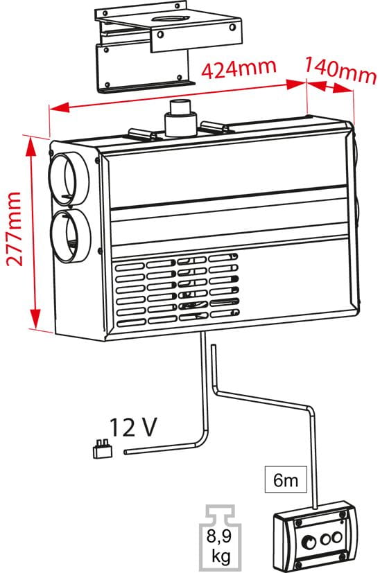 4723*05 Diesel-Heizung 2,5kW WALLAS 22GB WALLAS 22GB Diesel-Heizung 2,5kW