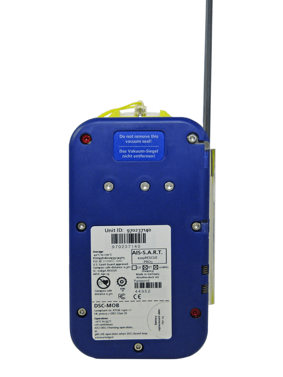 3921-005 WEATHERDOCK easyRescue PRO3 WEATHERDOCK easyRESCUE AIS-SART / MOB