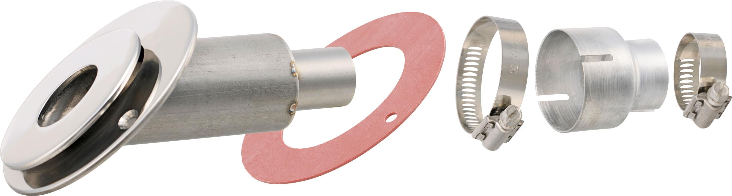 4723-128 WALLAS 5400 Spiegeldurchführung für Schrägheck, Schlauchanschluss 28/45 mm oder nur 28 mm