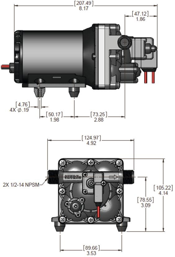 4617*09 SHURFLOW AQUAKING II Standard 3.0 Frischwasserpumpe