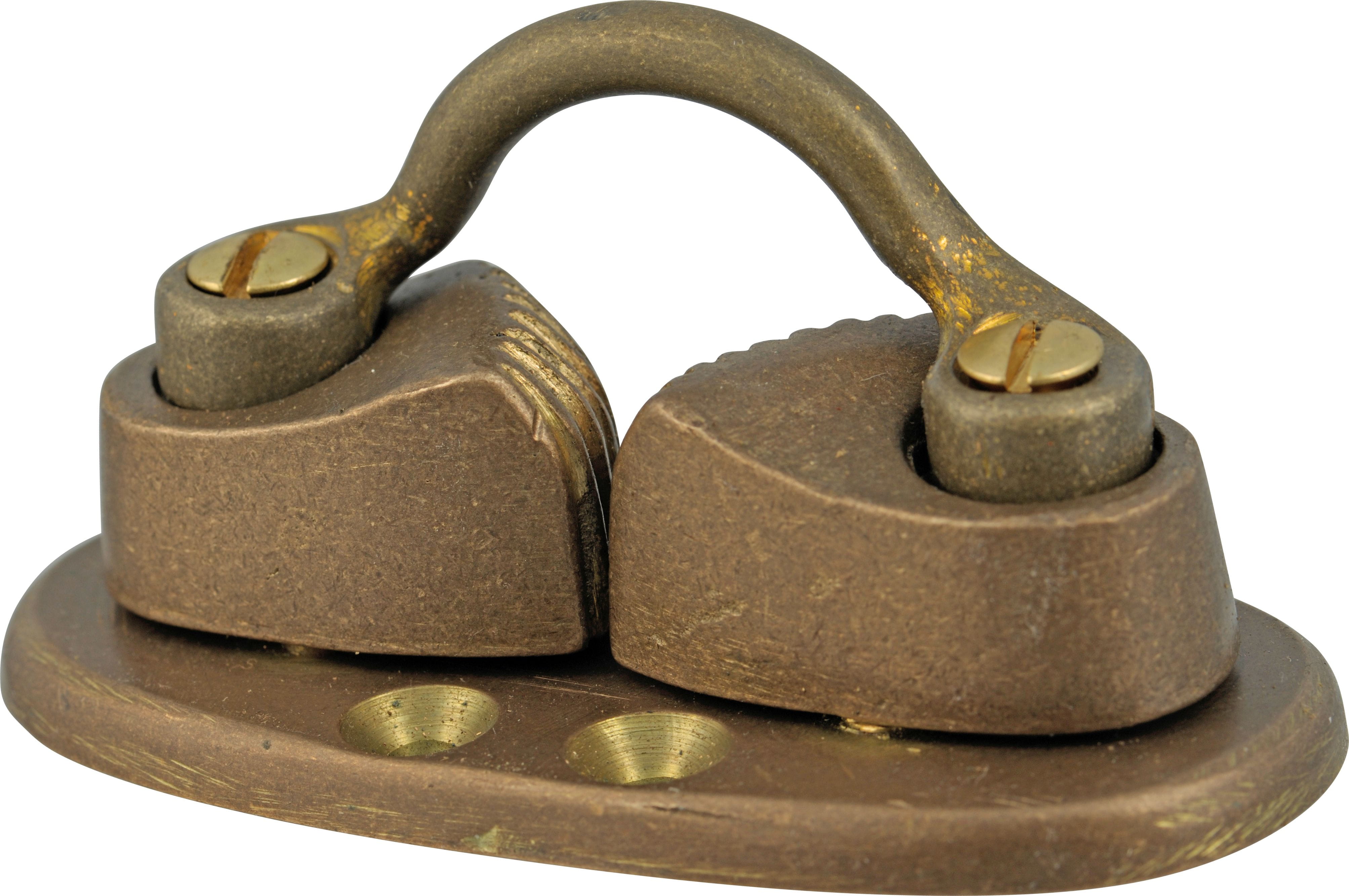 Schotklemme aus Bronze mit Bügel Schotklemme aus Bronze