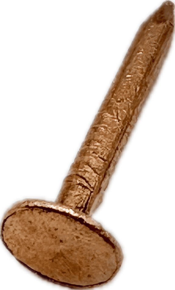 Cu sheet metal nails 3.0x25mm 1kg package copper nail