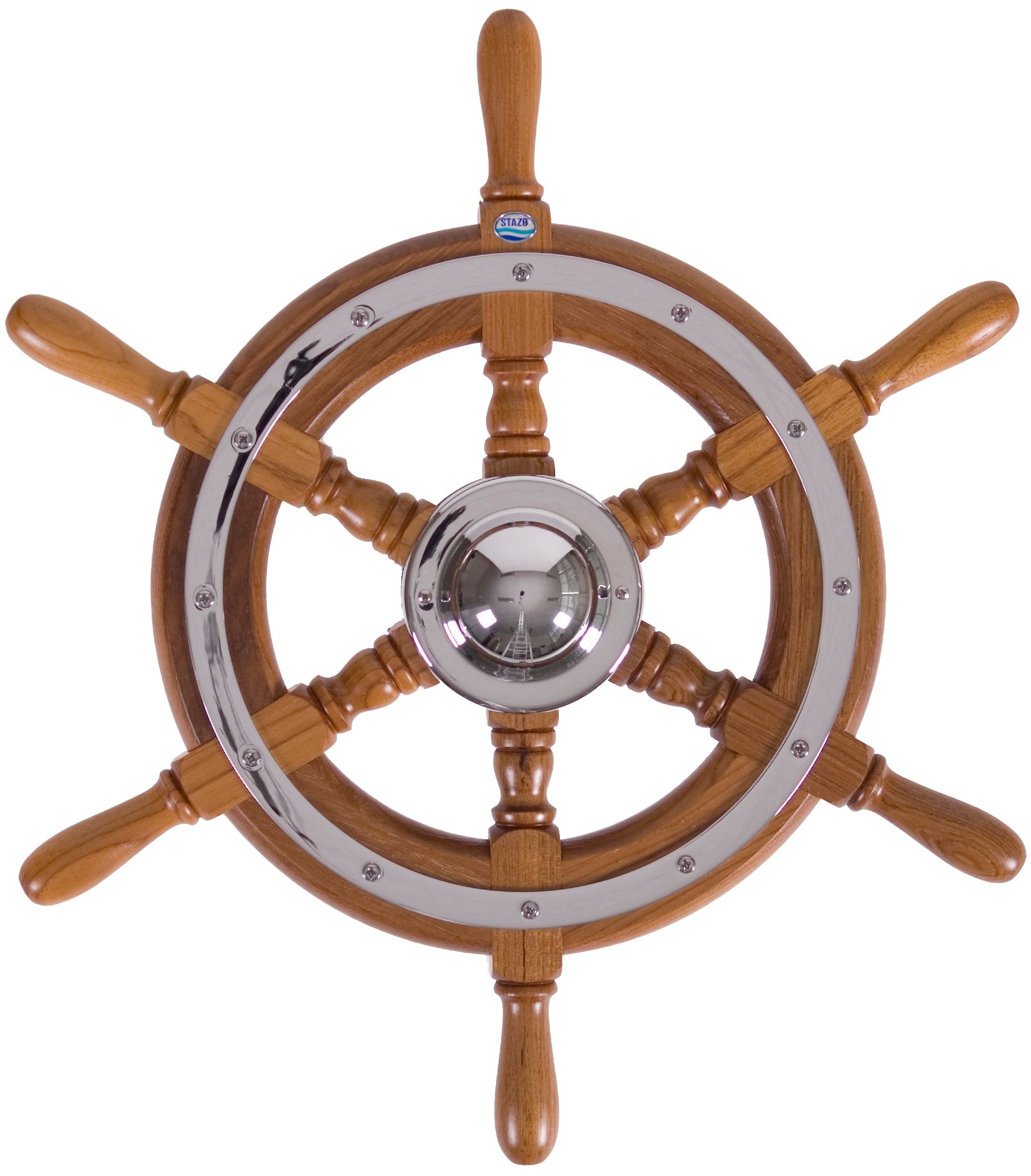 Yacht-Steuerräder STAZO Teak / Messing oder Teak / verchromt Yacht-Steuerräder STAZO Teak / Messing oder Teak / verchromt
