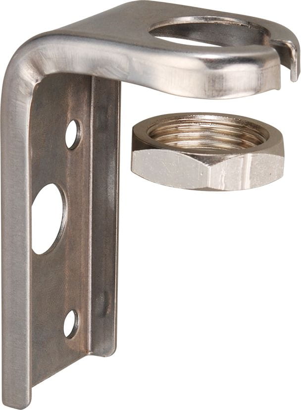 Antennenhalter 1"x14TPI Winkel mit Mutter aus Edelstahl Antennenhalter 1"x14TPI Winkel mit Mutter aus Edelstahl
