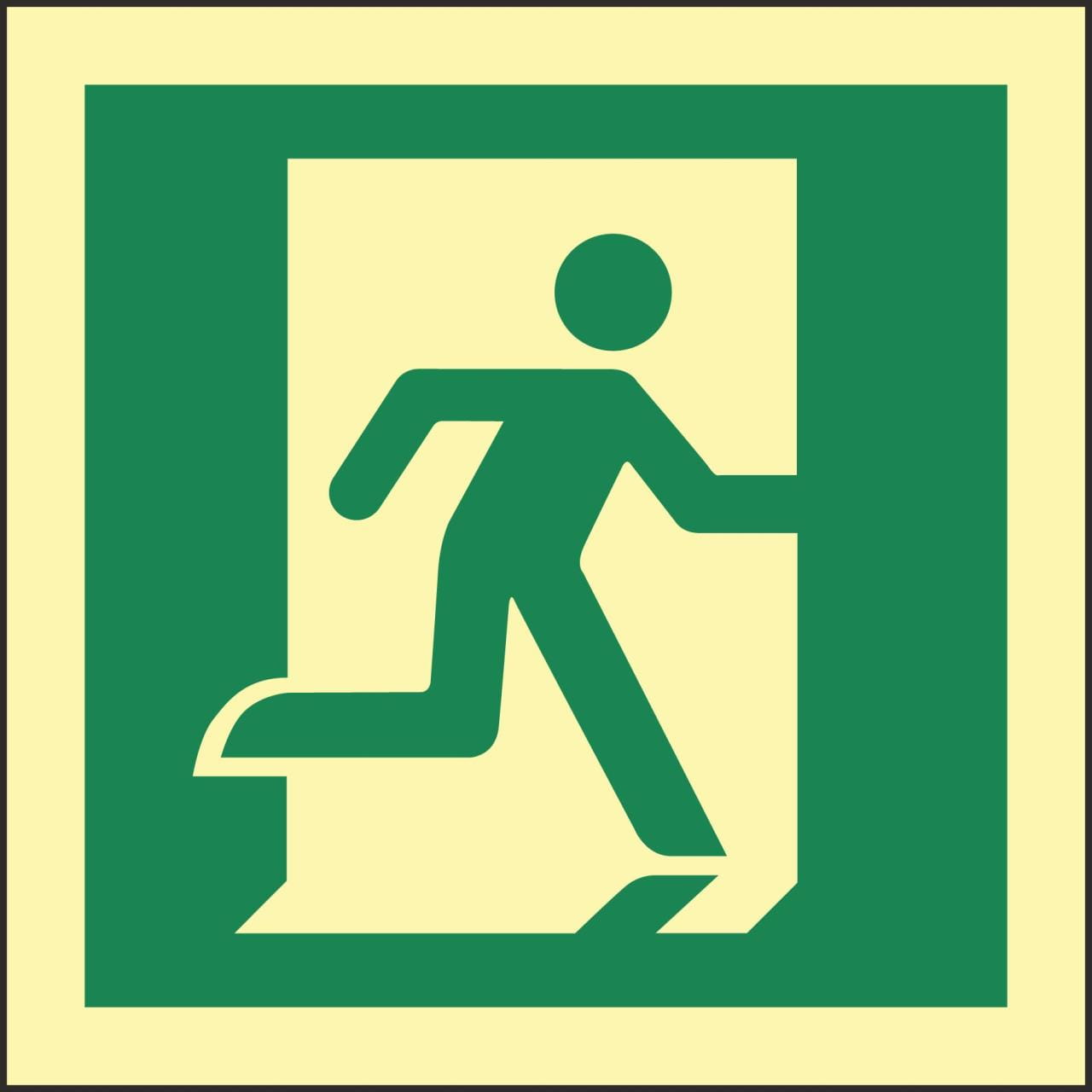 3276-050  Emergency Exit right - IMO Symbol Aufkleber