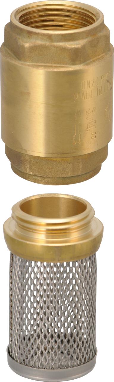 Einschraub-Siebfilter Messing mit Edelstahl Sieb