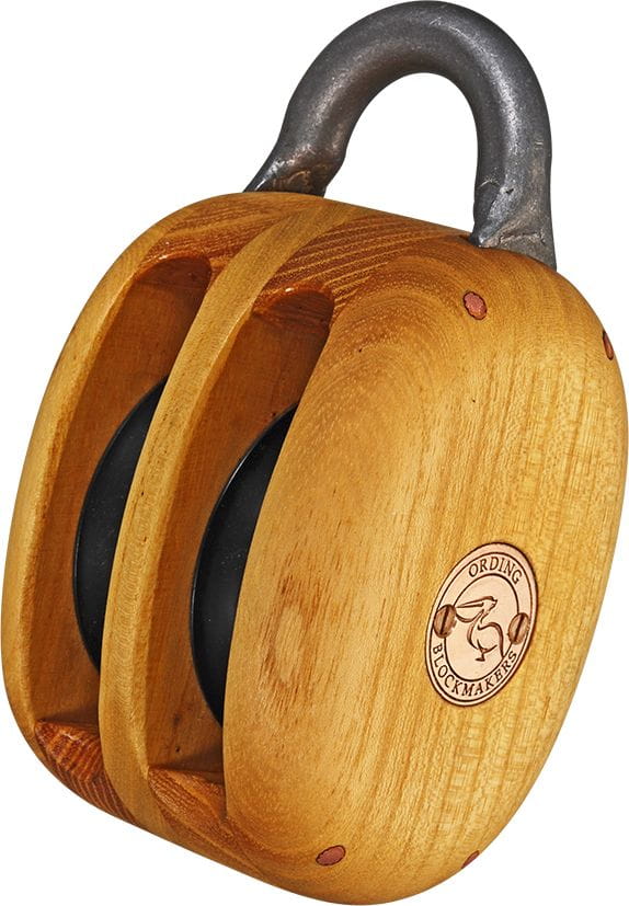 Double sheave black locust shipblocks oiled Double sheave black locust shipblocks oiled