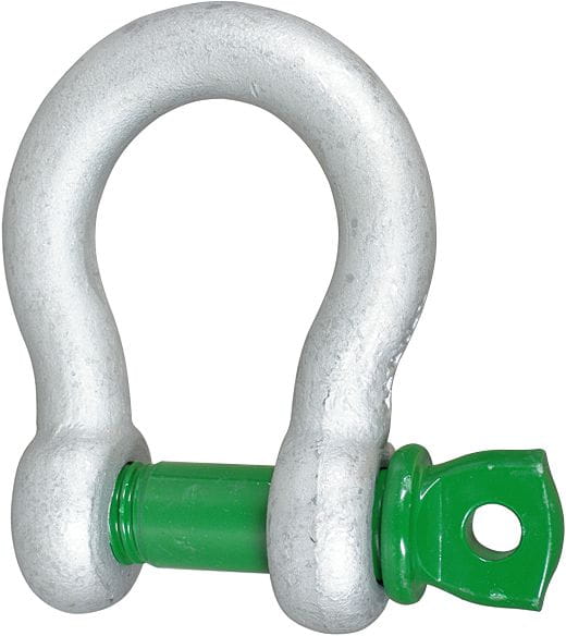 Hochfeste Schäkel GREEN PIN geschweift Hochfeste Schäkel GREEN PIN geschweift