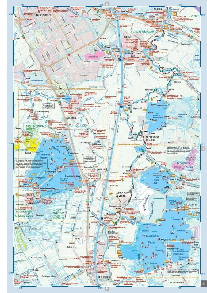 9026-252 ANWB WATERATLAS Nederland midden ANWB Wateratlas Nederland