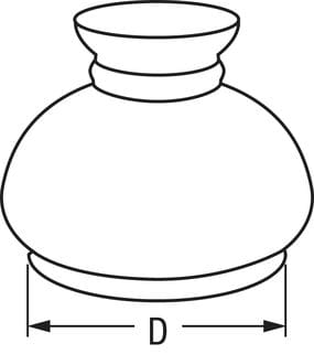 4134*01 Glas-Lampenschirm VESTA