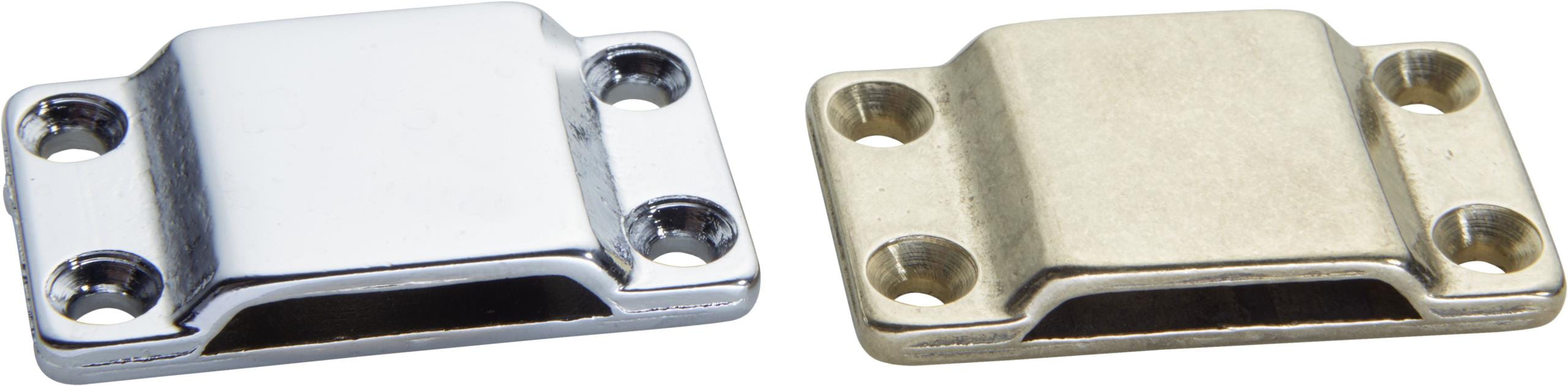 2037*01 Befestigungslaschen für Persenningbügel Mount for tarpaulin battens brass