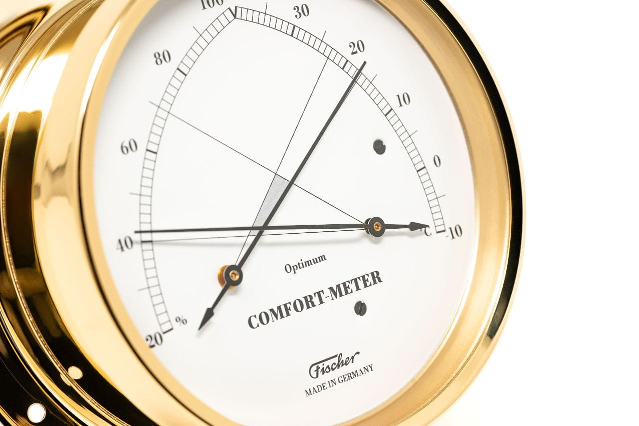 3451-203 FISCHER 1610TH-45 Comfortmeter aus poliertem Messing