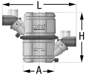 2934*01 VETUS Wassersammler / Schalldämpfer NLP