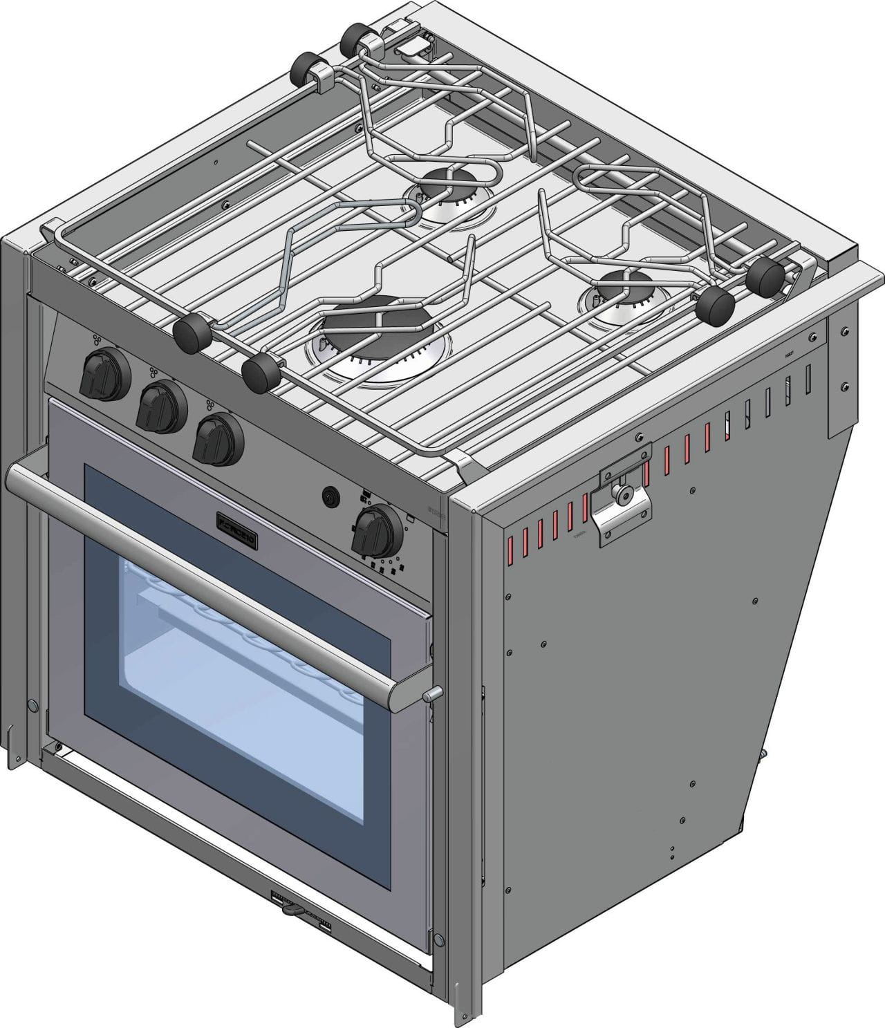4730-003 Gasherd FORCE 10 - 3 Flammen - Modell F63351