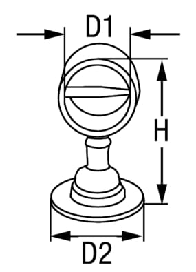 4493*01 Handlaufhalter für Tauwerk