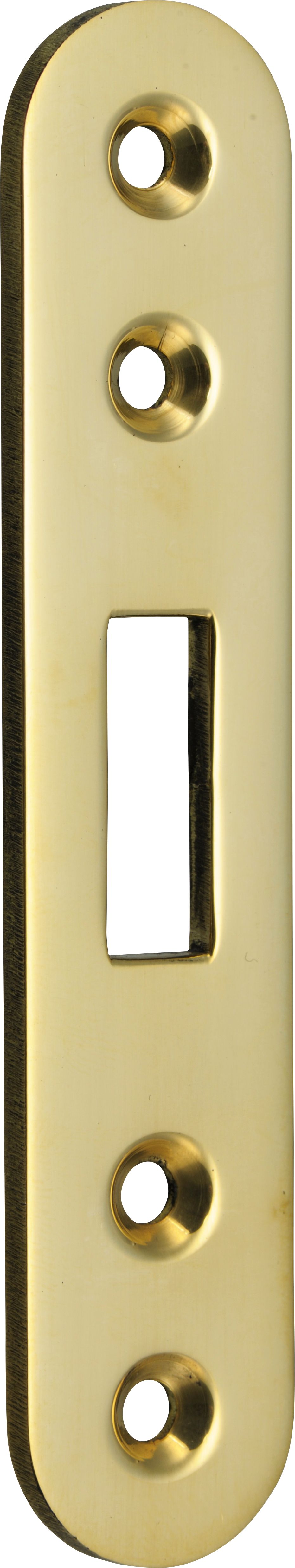 4185-011 Schließbleche für Yacht-Schiebetürschlösser, Messing poliert Striking plates for yacht slide door locks