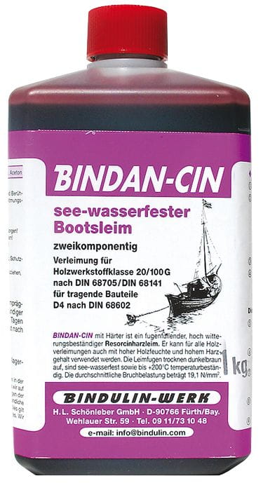 2241*01 BINDAN-CIN Holzleim BINDANCIN brown glue