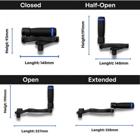 EASYSEA FLIPPER foldable winch handle