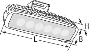 LED floodlight / deck light white LED floodlight / deck light white