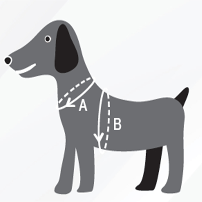 3281-571 LALIZAS Comfy Hunde-Schwimmweste - Maßzeichnung