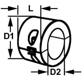 2782*01 Aluminium Wellenanode