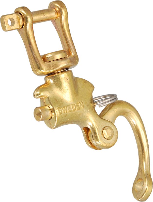 Patent-Fallschäkel Messing mit Wirbelschäkel Patent-Fallschäkel Messing mit Wirbelschäkel
