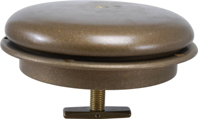 Pilzlüfter flach aus Bronze