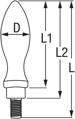 1748*04 Handgriff für Ankerwinden-Kurbelrad Handgriff für Ankerwinden-Kurbelrad