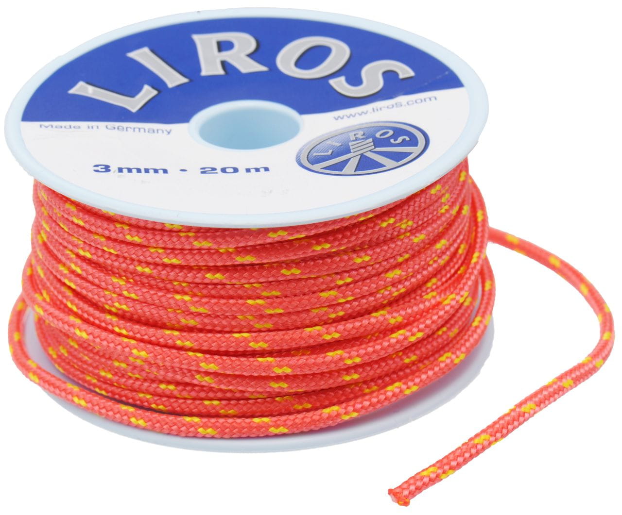 LIROS Trimmleine Neon Polyester 3mm 20m 200daN