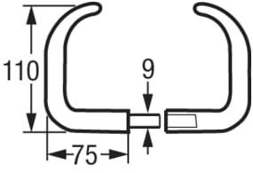 4072*01 Säbeldrücker für Schiffsschloss Säbeldrücker für Schiffsschloss