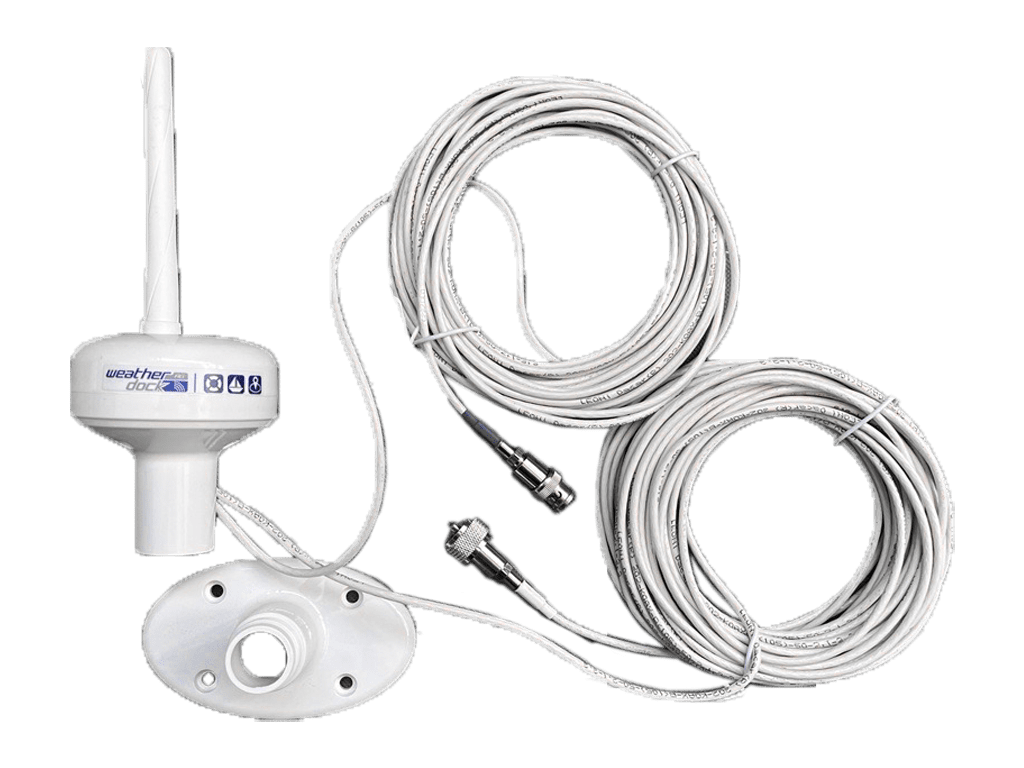 WEATHERDOCK combination antenna GPS & AIS with mounting base