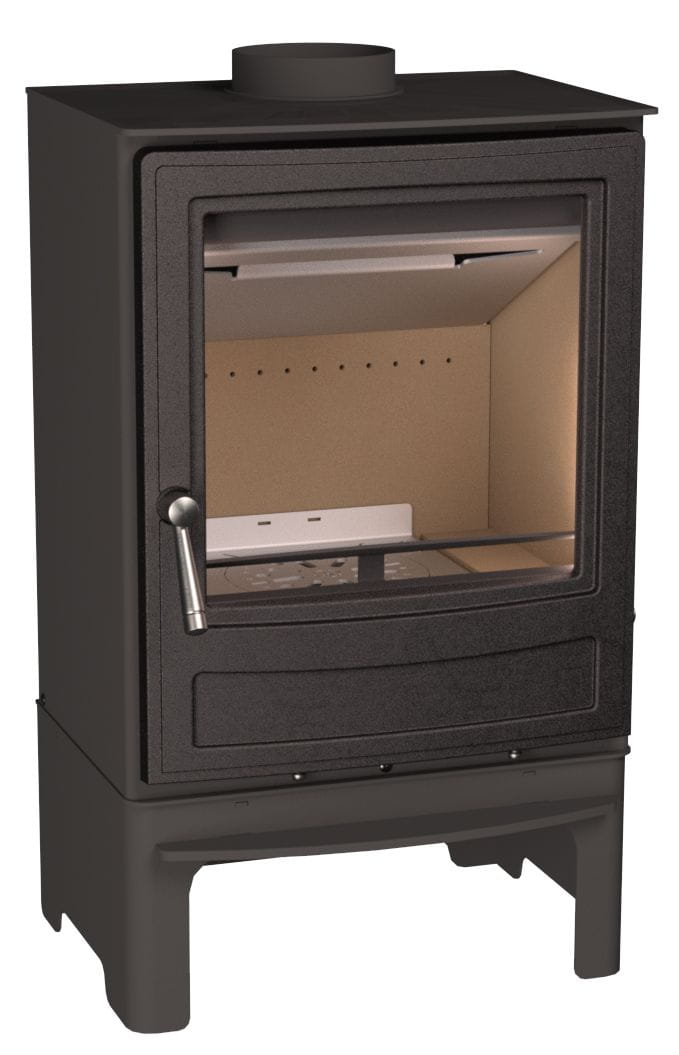 ARADA Feststoffofen ECOBURN 5 mit optionalem Unterbau Klein (siehe Zubehör)