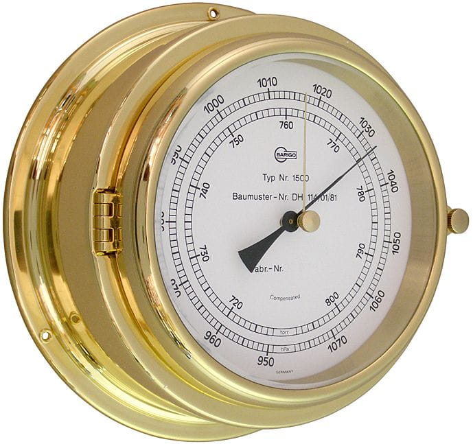 BARIGO PROFESSIONAL Barometer mit BSH-Zulassung aus Messing