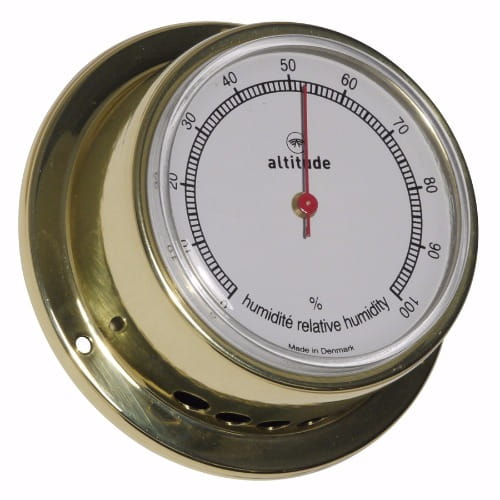 3464-007 ALTITUDE 838H Hygrometer aus poliertem Messing