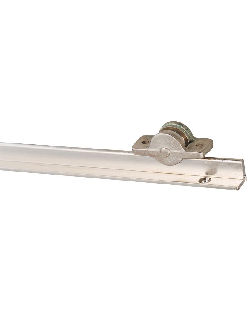 4189-427 Anwendungsbeispiel Fuss-Schiene unten, Lieferung ohne Rolle Light slide door fittings