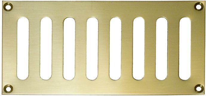 4031*02 Gegenbleche für Lüftungsschieber Messing Backing plate for ventilator brass