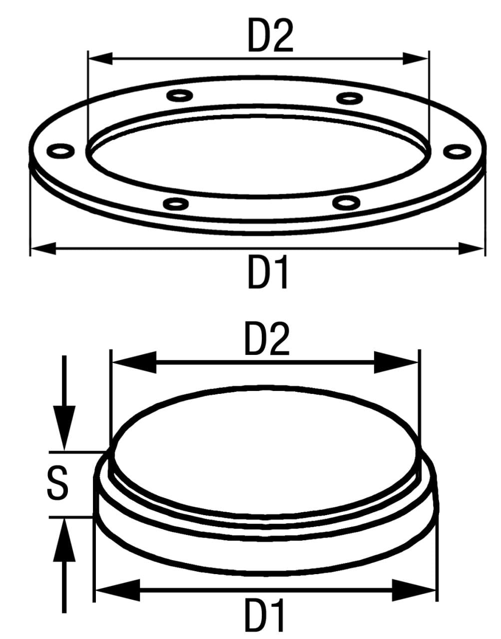 1821*03 Deckslicht 112 mm DAVEY 2412