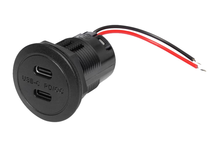 PHILIPPI USB-C double socket outlet 12/24V