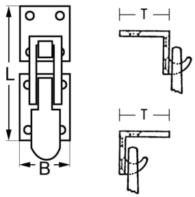 4012*01 Spannverschlüsse für Vorhängeschloss Spannverschlüsse für 6mm Vorhängeschloss