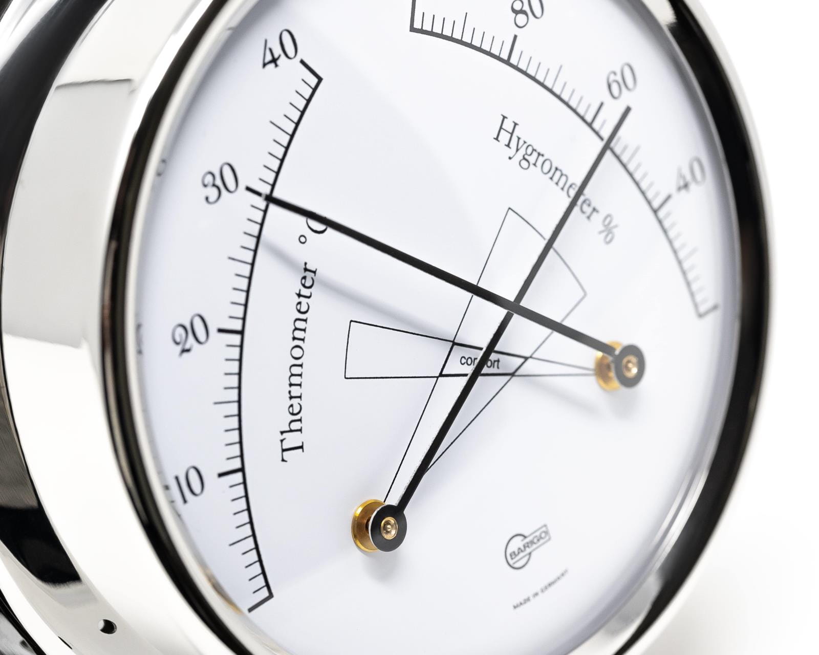 BARIGO-TEMPO 983RFPO Comfortmeter aus poliertem Edelstahl