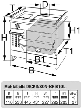 DICKINSON BRISTOL oill stove DICKINSON BRISTOL oill stove