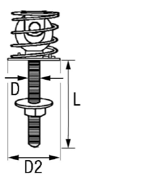 1167*02 DAVEY Stand-up Decksblock Kit