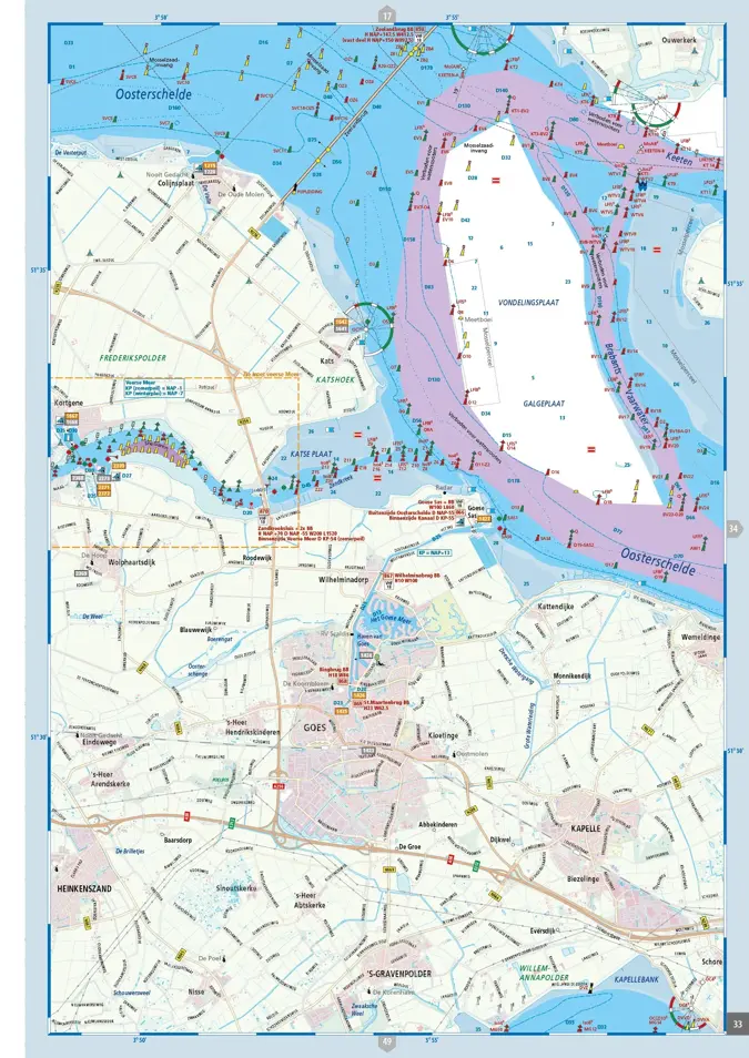 9026-253 ANWB WATERATLAS Nederland zuid ANWB Wateratlas Nederland