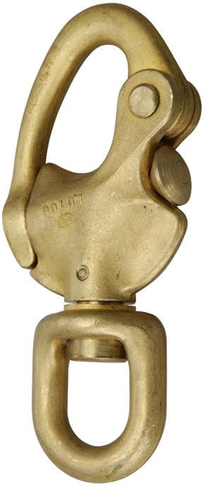 1536*02 Patent-Fallschäkel Bronze mit Wirbelauge Patent-Fallschäkel Bronze mit Wirbelauge