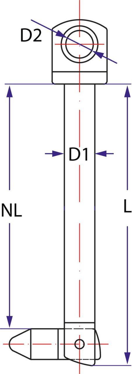 1594*02 Messing Klappnasenbolzen - Bild 2