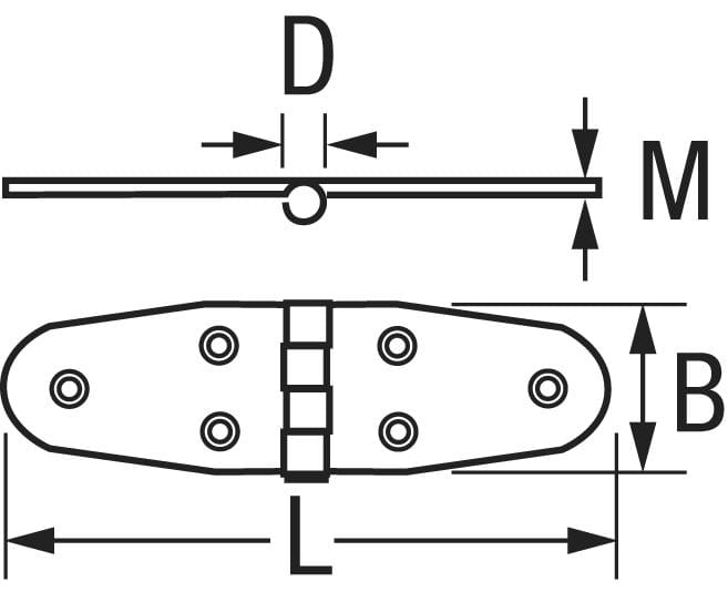 4163-897 ROCA Friktionsscharniere Maße ROCA friction hinge stainless-steel