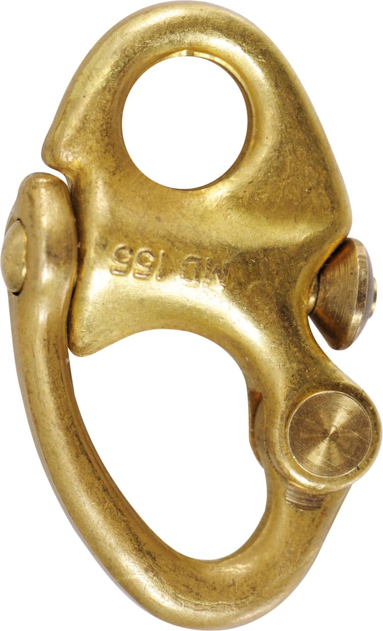 1535*02 Patent-Fallschäkel Manganbronze Schnappschäkel Manganbronze