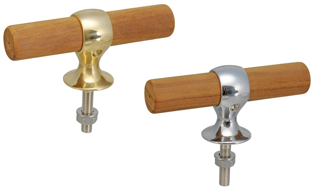 1613*05 Pollerklampe mit Kebony-Rundholzstock