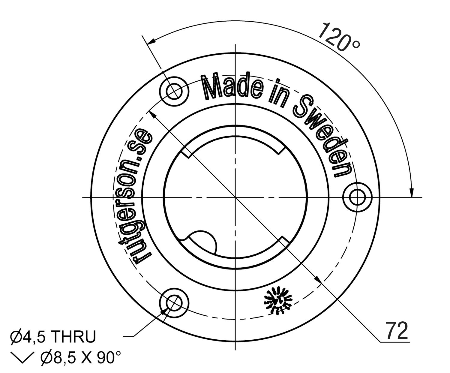 6984*03 Tank-Absaugstutzen Kunststoff Plastic pump out deck fill
